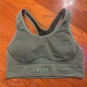 PINK Victoria's Secret Teal Sports Bra with Racerback Design